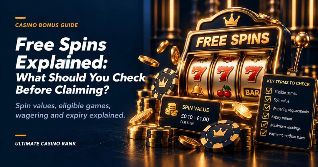 Online casino free spins bonus terms explained