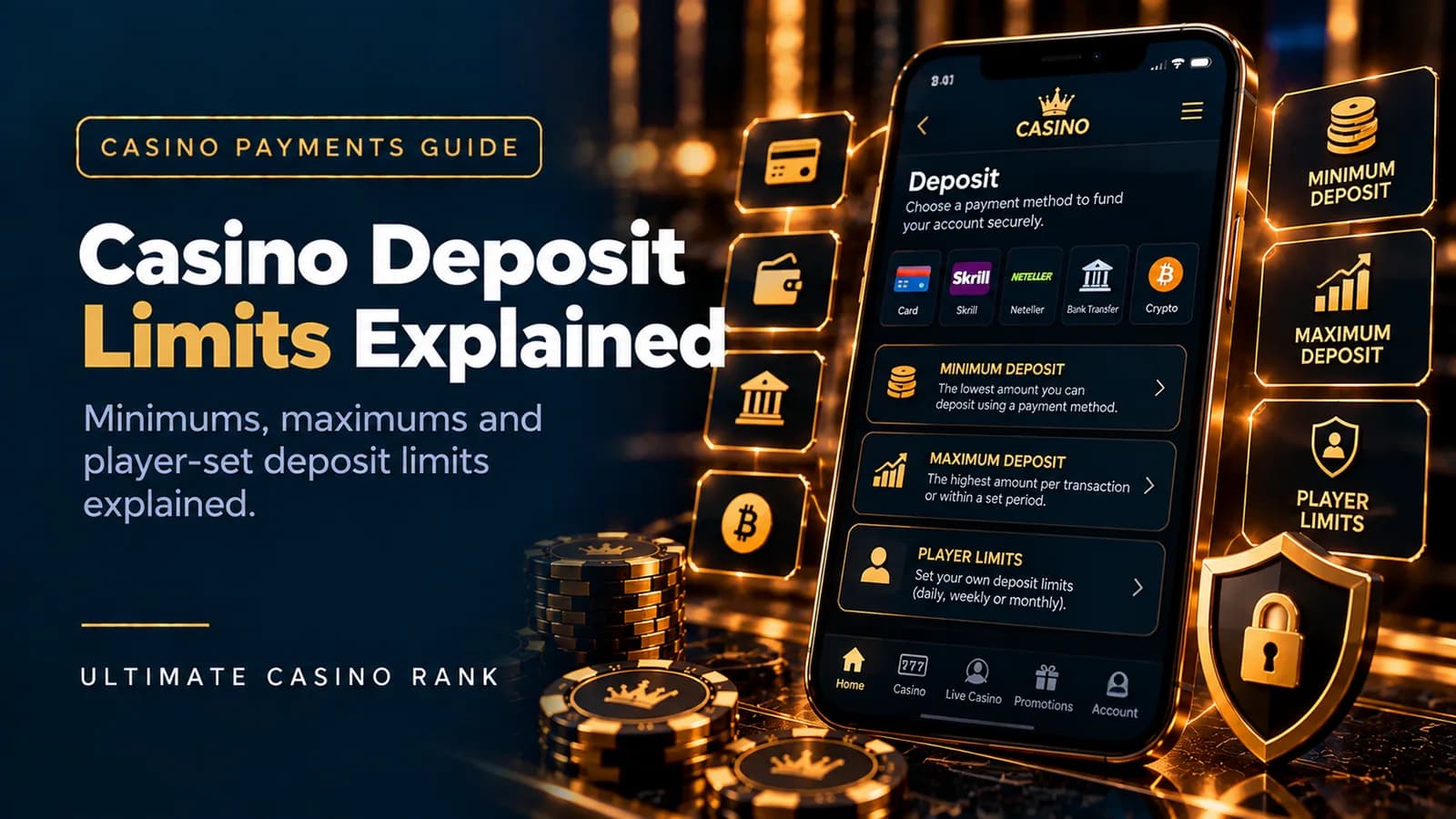 Online casino deposit limits and payment limits explained