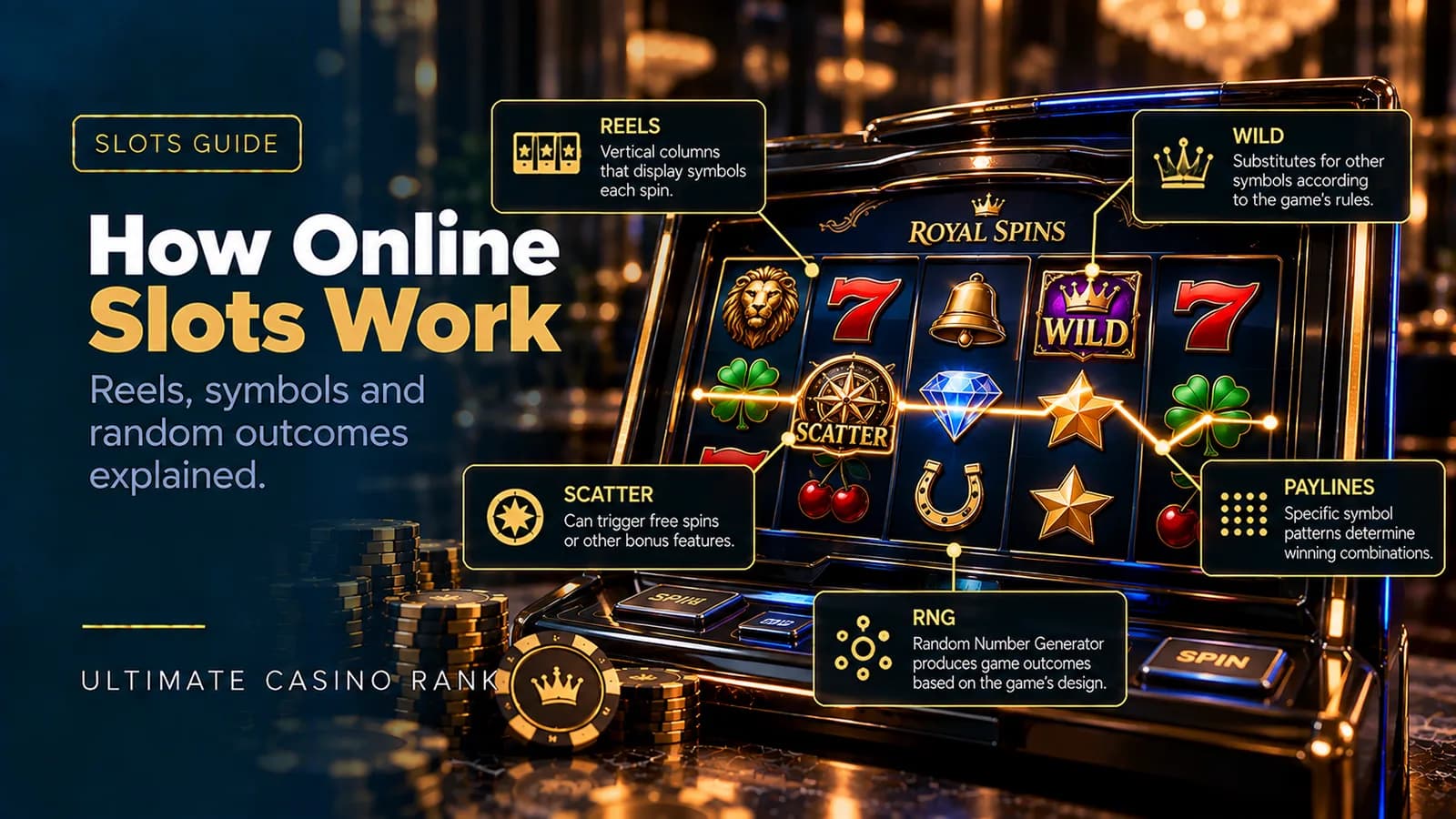 How online slot reels symbols and random outcomes work