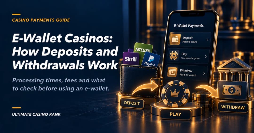 E-wallet casino deposits and withdrawals guide