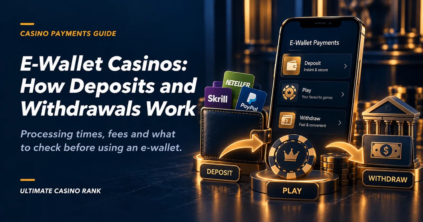 E-wallet casino deposits and withdrawals guide