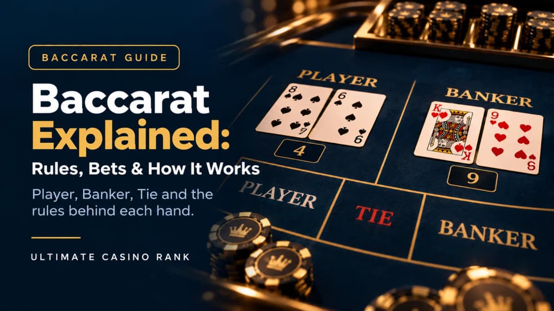 Baccarat rules Player Banker and Tie bets explained