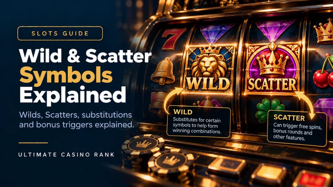 Wild and scatter symbols in online slots explained
