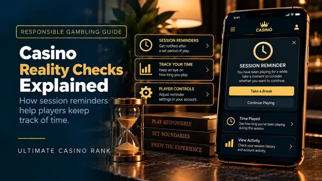 Casino reality checks and gambling session reminders explained