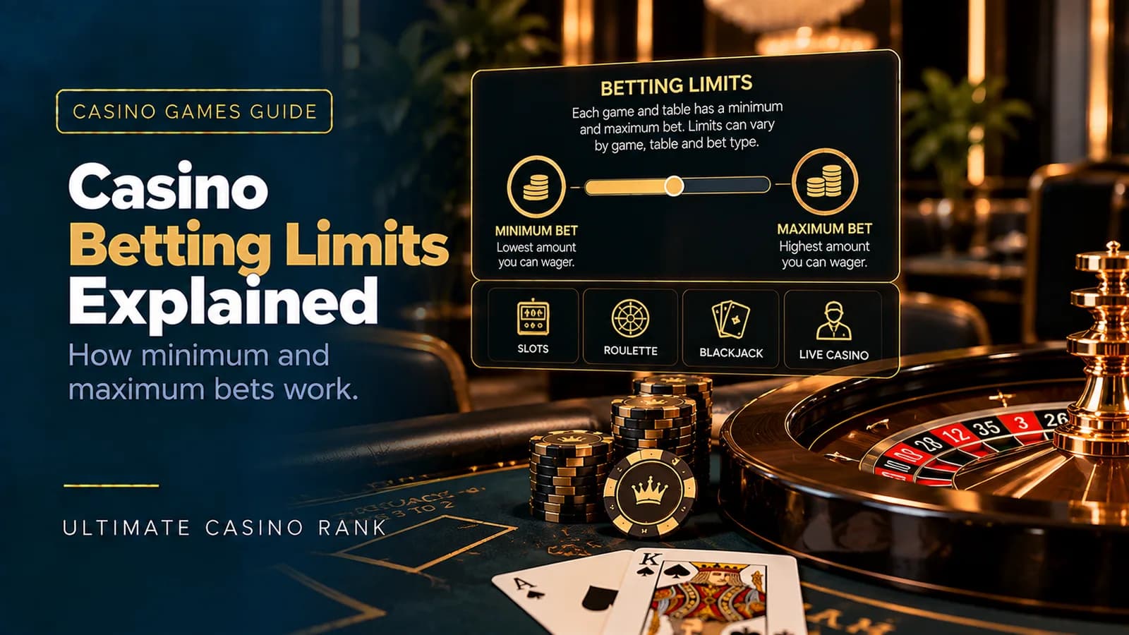 Casino minimum and maximum betting limits explained