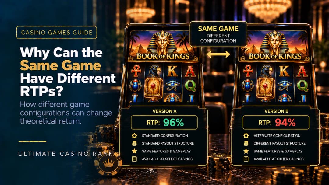 Different RTP versions of online casino games explained