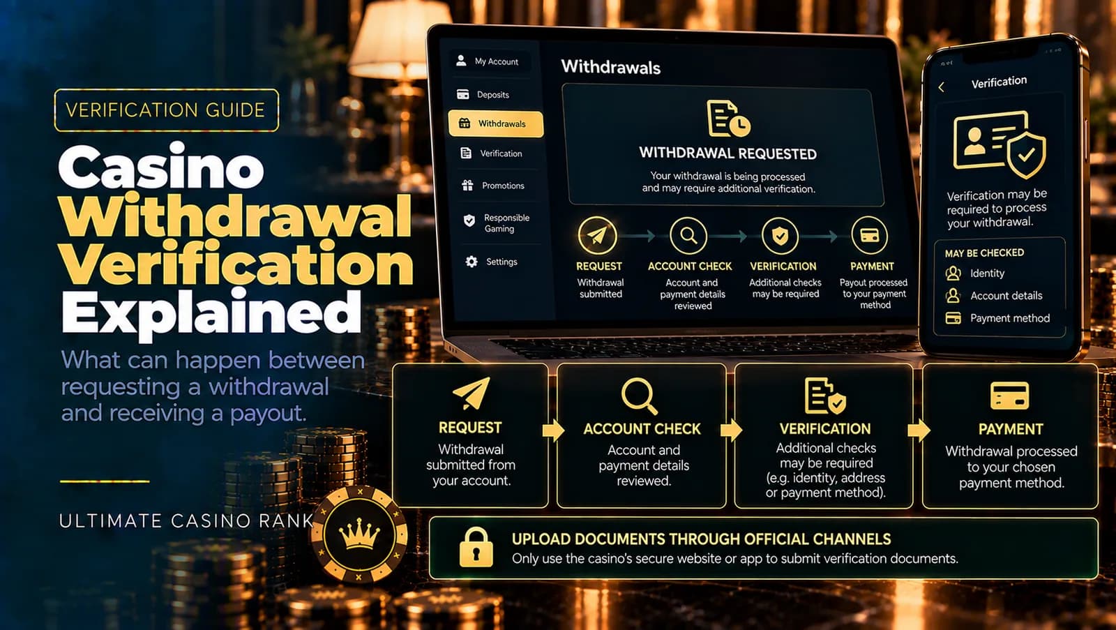 Online casino withdrawal verification and payout checks explained
