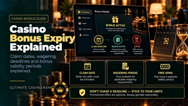 Online casino bonus expiry dates and wagering deadlines explained