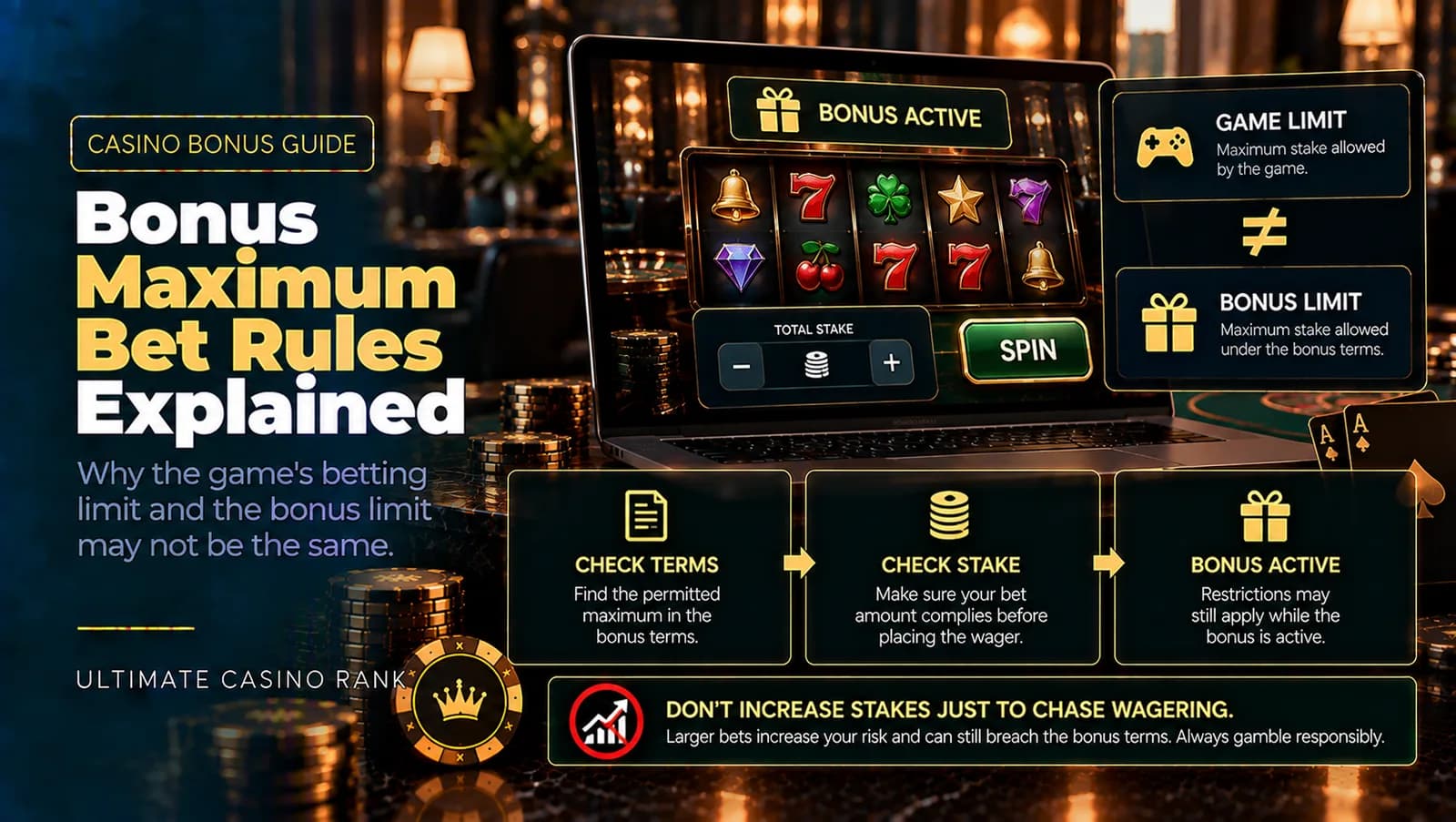 Casino bonus maximum bet rules and wagering limits explained