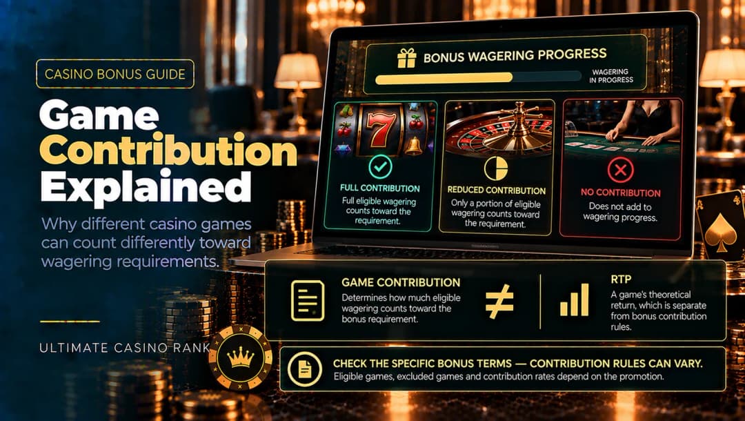 Casino bonus game contribution and wagering requirements explained