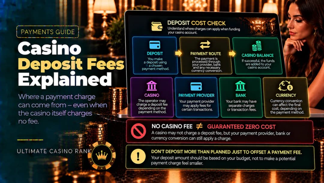Online casino deposit fees payment provider charges and currency conversion explained