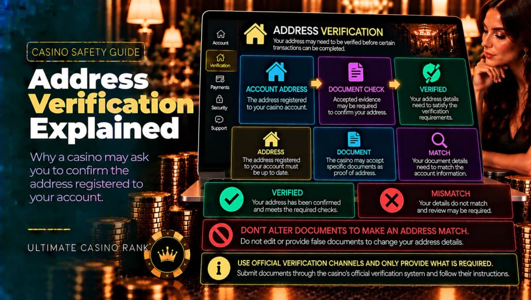Online casino address verification and proof of address checks explained