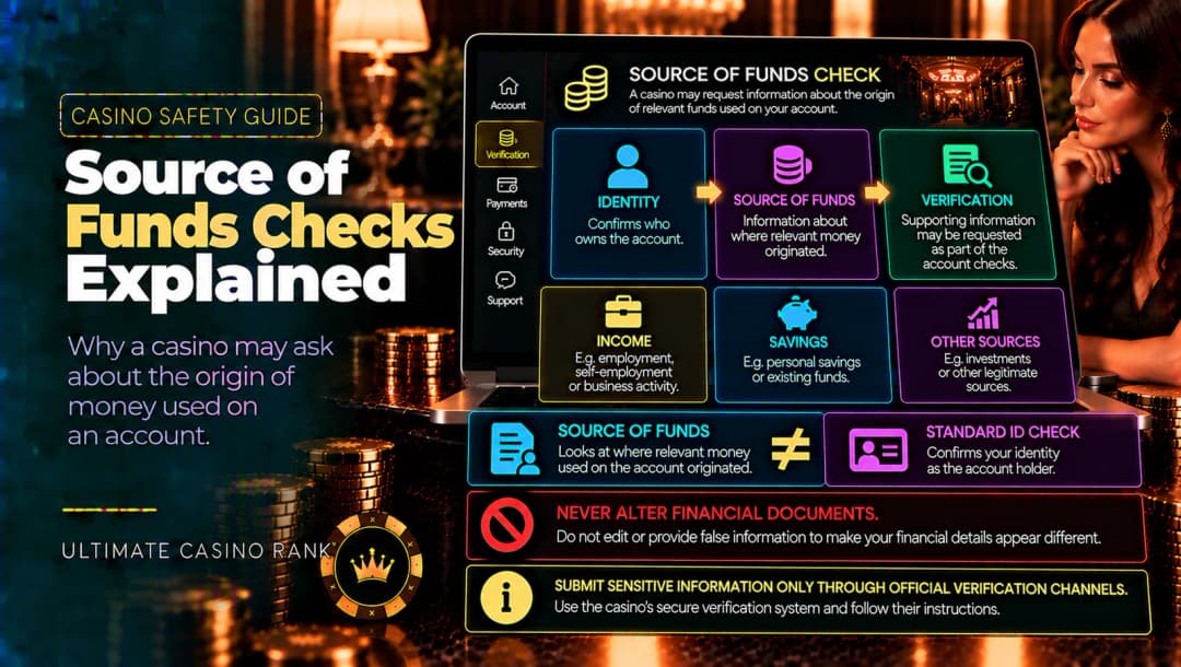Online casino source of funds checks and financial verification explained